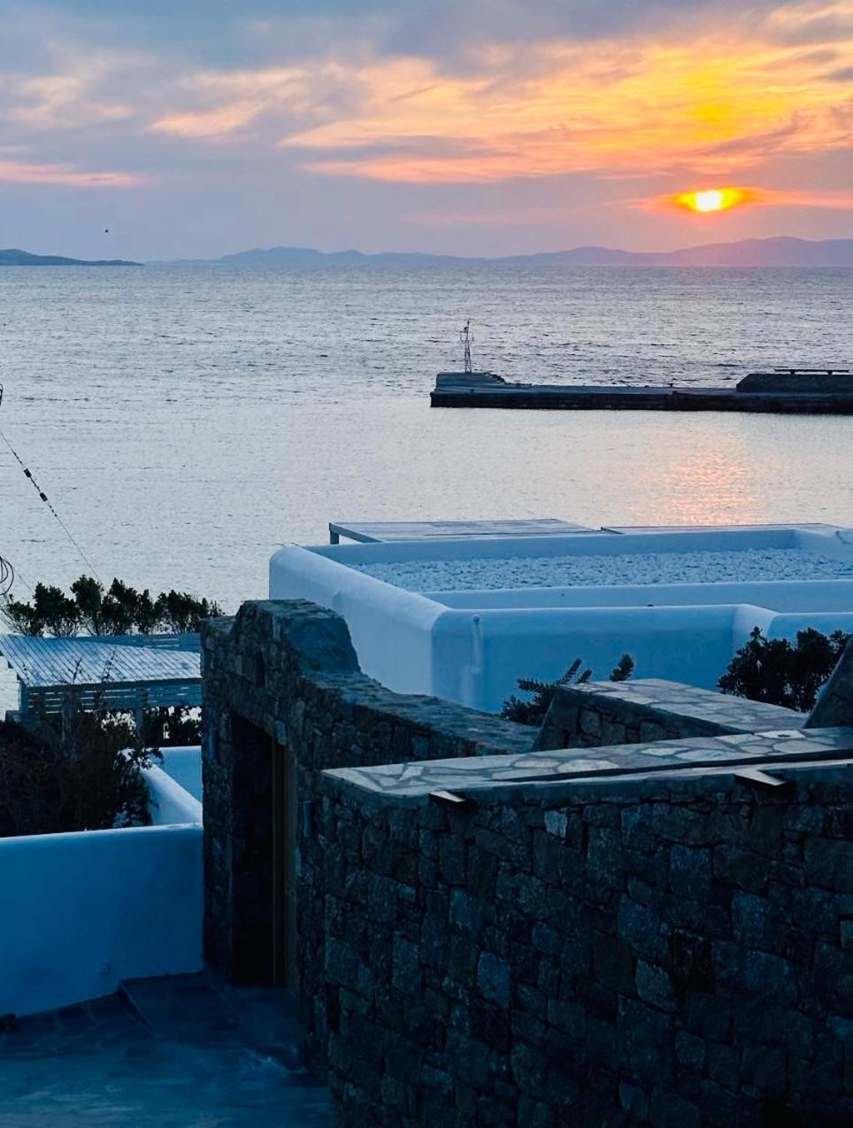 Mykonos Tourlos Nests - Sea View Escape Apartman Kültér fotó