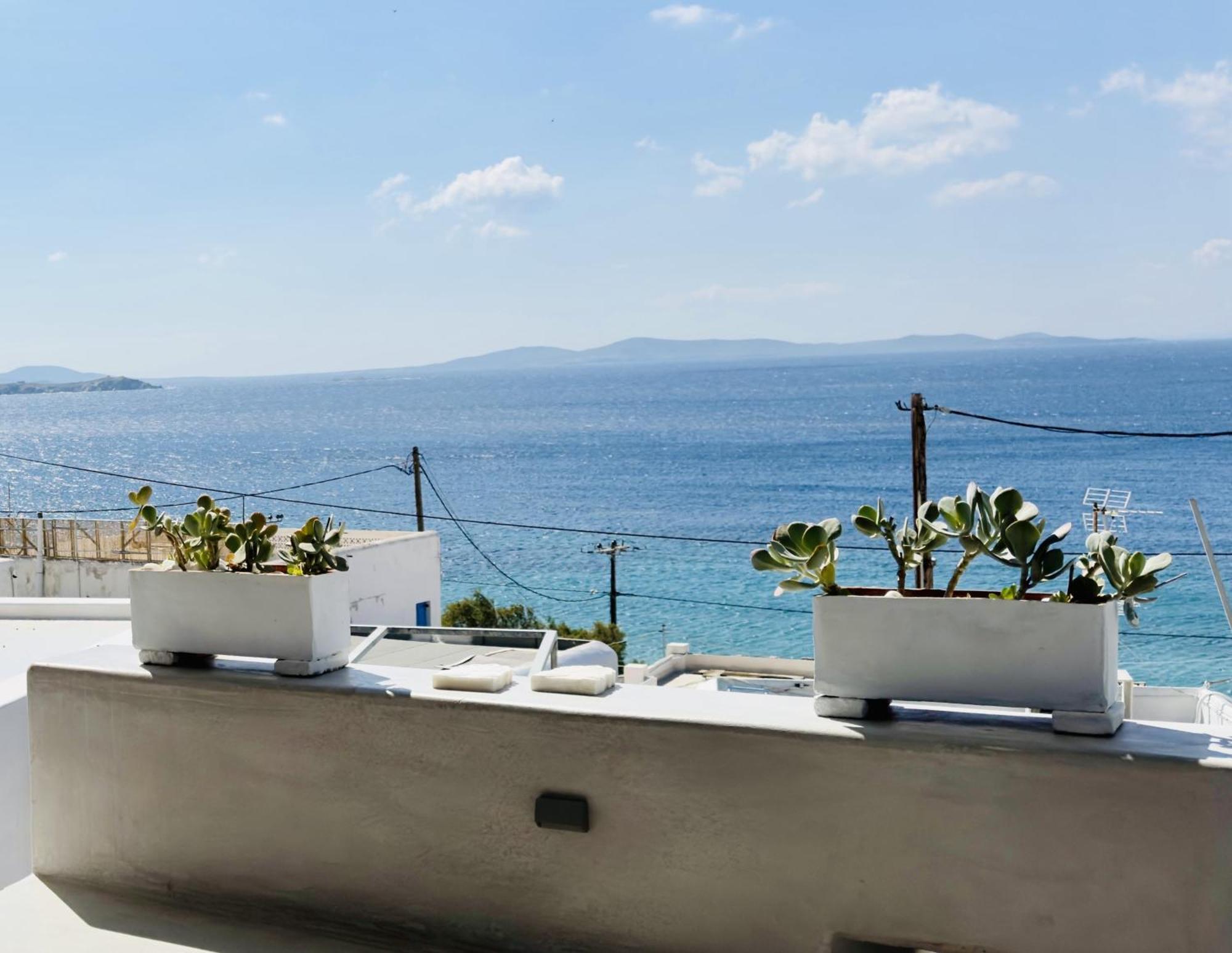 Mykonos Tourlos Nests - Sea View Escape Apartman Kültér fotó