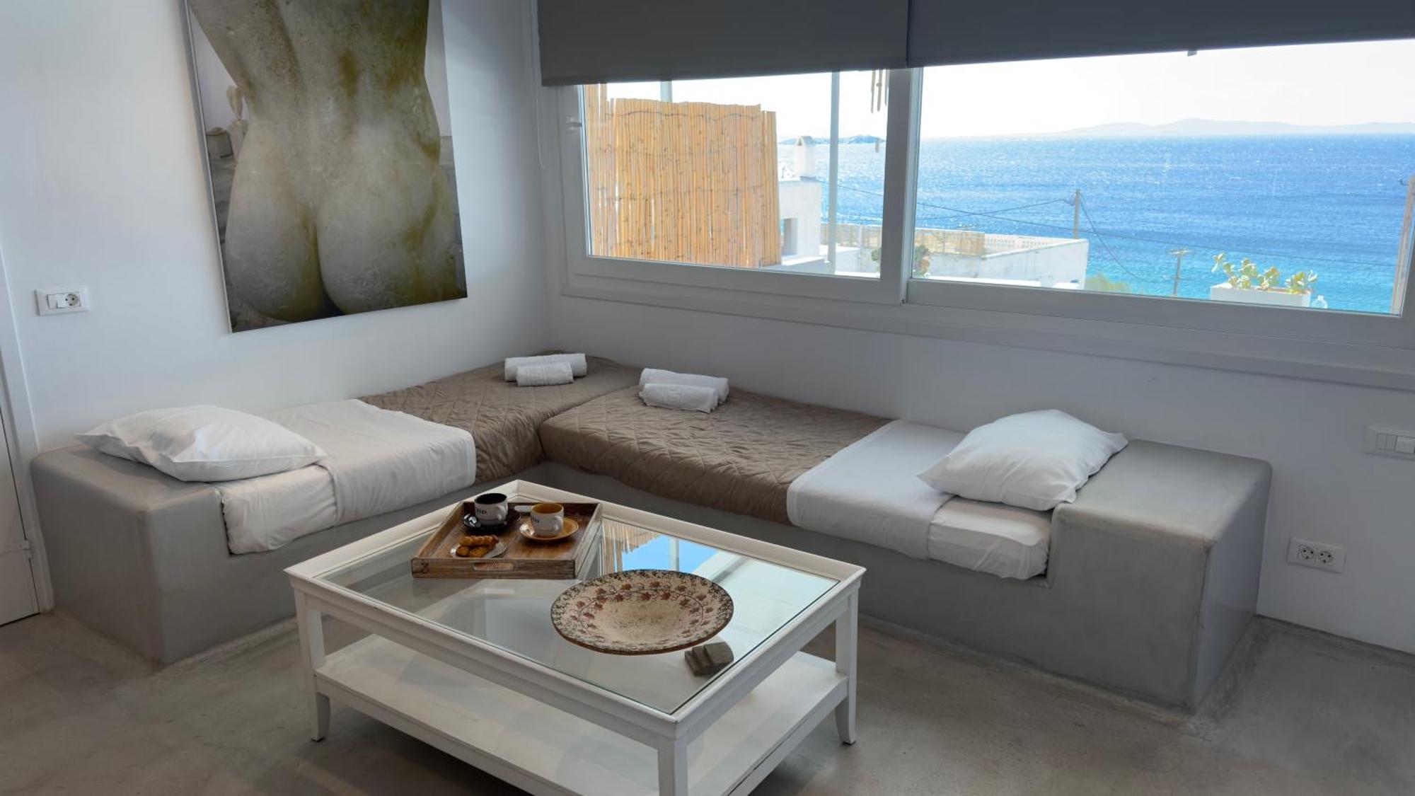 Mykonos Tourlos Nests - Sea View Escape Apartman Kültér fotó