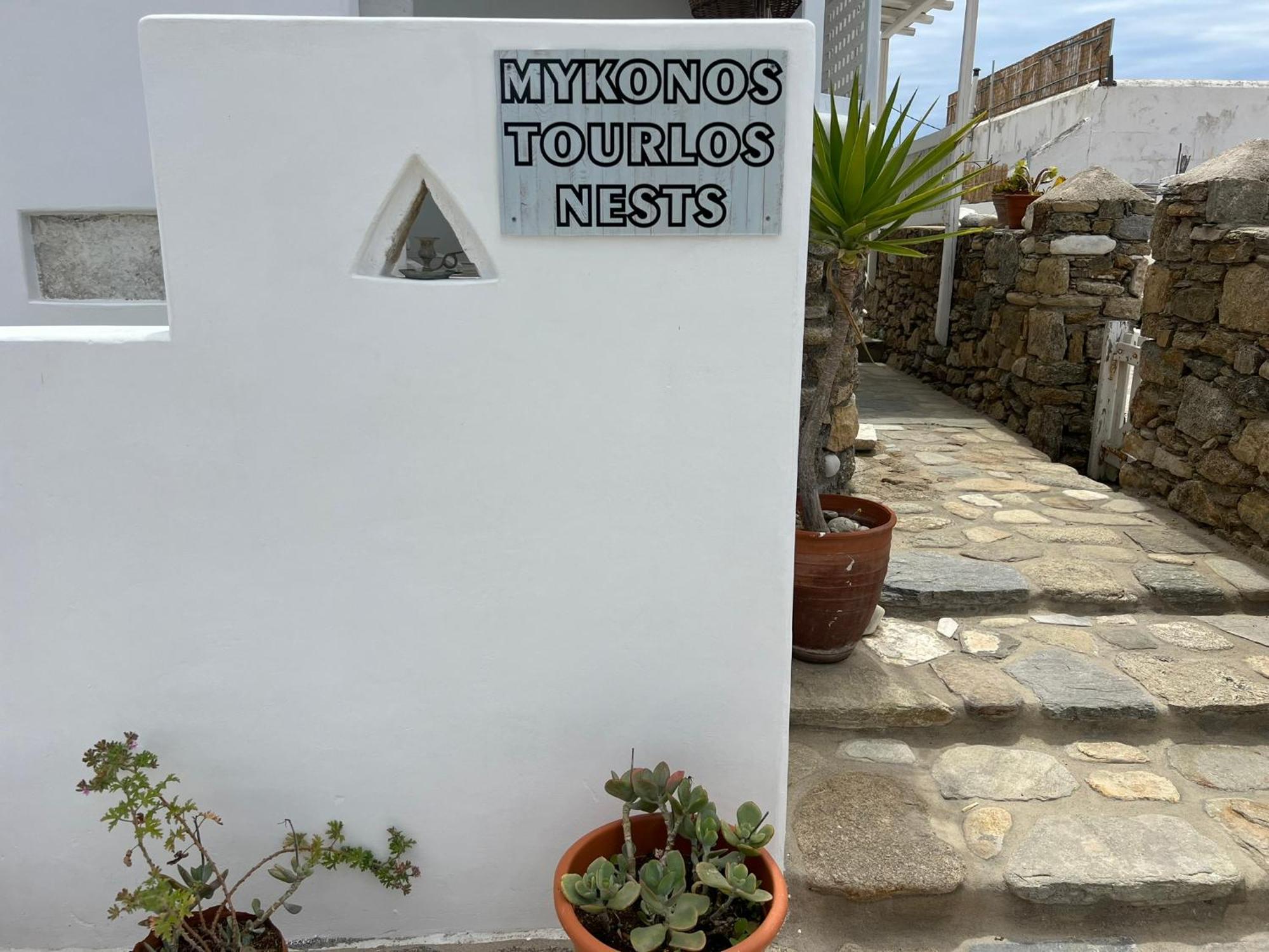 Mykonos Tourlos Nests - Sea View Escape Apartman Kültér fotó